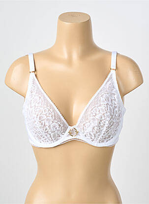 Soutien-gorge légère et transparente haut soutien-gorge emboitant blanc AUBABE femme