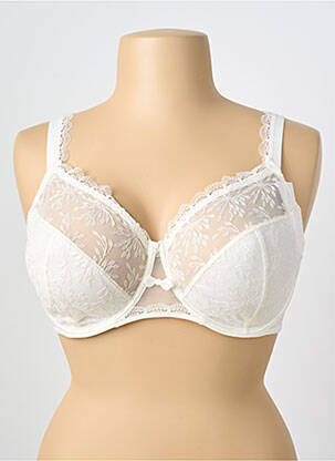 Soutien-gorge légère et transparente haut soutien-gorge emboitant blanc SIMONE PERELE femme