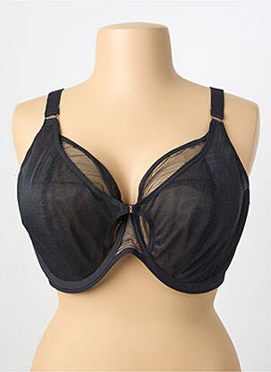 Soutien-gorge légère et transparente haut soutien-gorge emboitant noir ELOMI femme