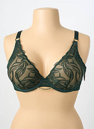 Soutien-gorge légère et transparente haut soutien-gorge emboitant vert AUBABE femme