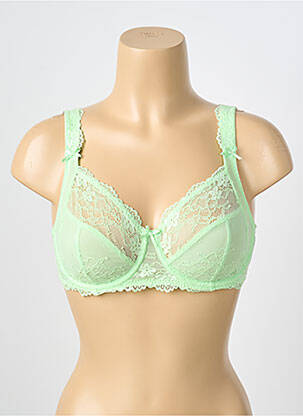 Soutien-gorge légère et transparente haut soutien-gorge emboitant vert LINGADORE femme