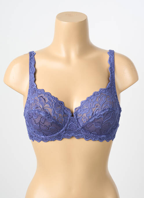 Soutien-gorge légère et transparente haut soutien-gorge emboitant bleu WACOAL femme