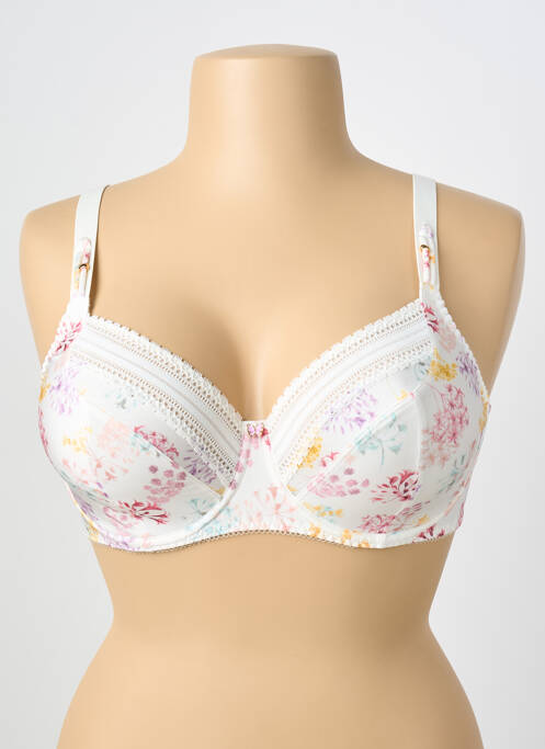 Soutien-gorge effet matière satinée haut soutien-gorge emboitant beige ANTIGEL femme