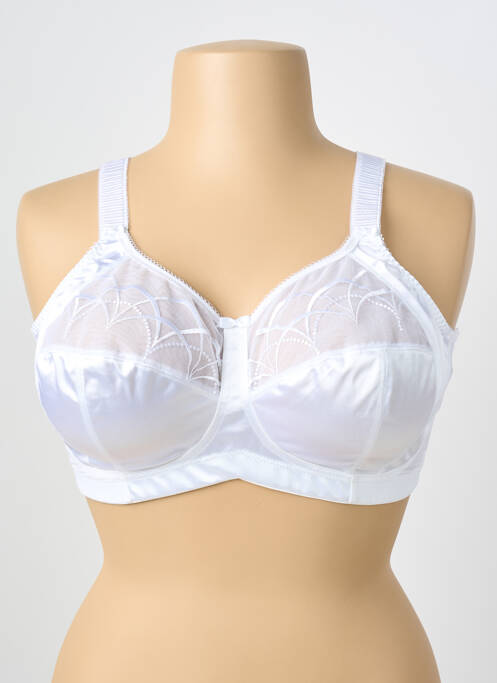 Soutien-gorge effet matière satinée haut soutien-gorge emboitant blanc ELOMI femme