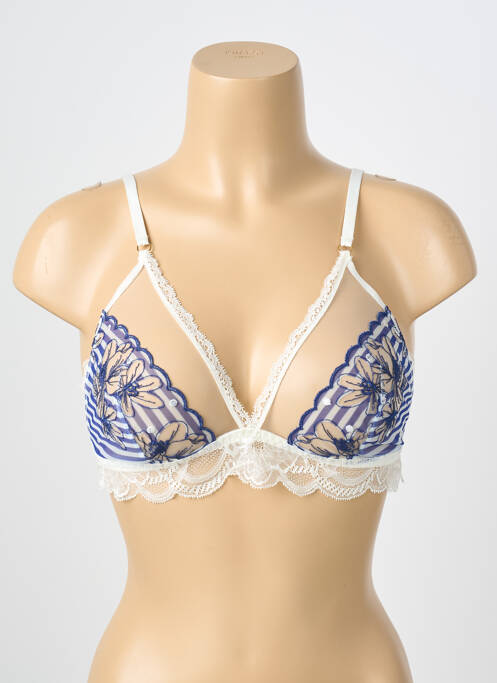 Soutien-gorge sans armature haut soutien-gorge emboitant bleu LISE CHARMEL femme