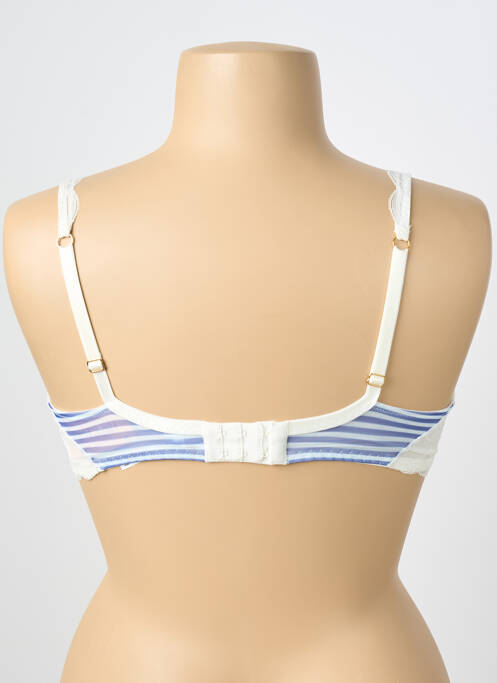 Soutien-gorge effet matière satinée haut soutien-gorge emboitant bleu LISE CHARMEL femme