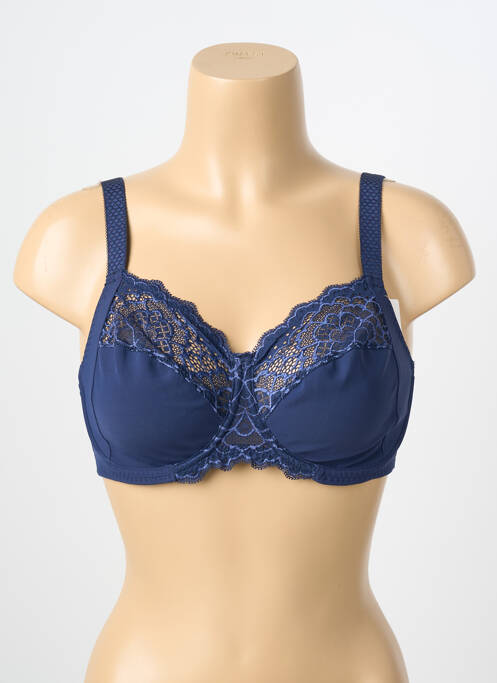 Soutien-gorge effet matière satinée haut soutien-gorge emboitant bleu SIMONE PERELE femme
