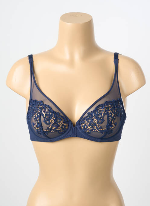 Soutien-gorge légère et transparente haut soutien-gorge emboitant bleu SIMONE PERELE femme