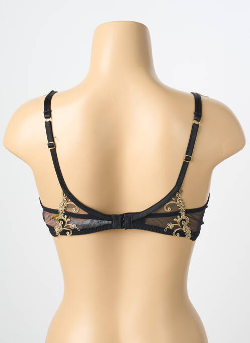 Soutien-gorge effet matière satinée haut soutien-gorge emboitant noir LISE CHARMEL femme