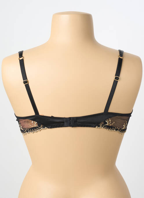 Soutien-gorge effet matière satinée haut soutien-gorge emboitant noir LISE CHARMEL femme