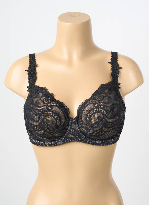 Soutien-gorge légère et transparente haut soutien-gorge emboitant noir WACOAL femme