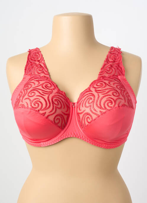 Soutien-gorge effet matière satinée haut soutien-gorge emboitant rose LOUISA BRACQ femme