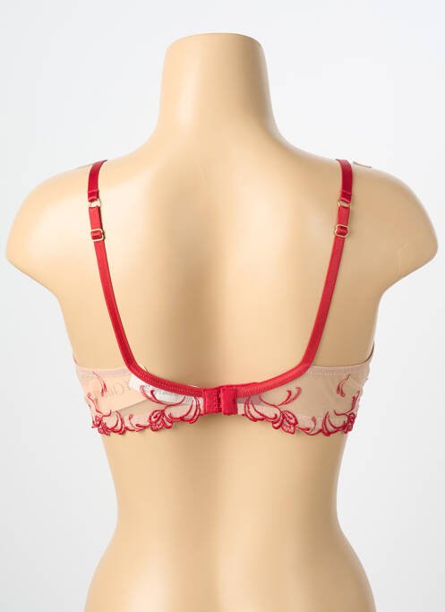 Soutien-gorge tissage tulle haut soutien-gorge emboitant rouge LISE CHARMEL femme