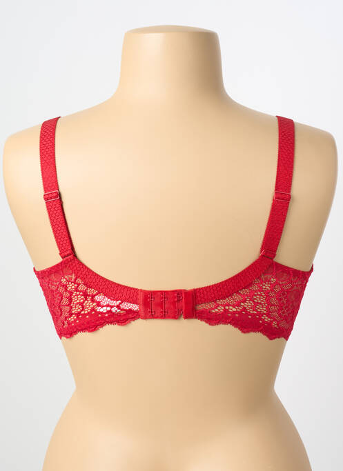 Soutien-gorge effet matière satinée haut soutien-gorge moulé rouge SIMONE PERELE femme