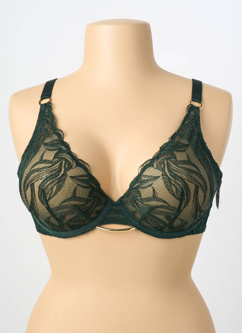 Soutien-gorge légère et transparente haut soutien-gorge emboitant vert AUBABE femme