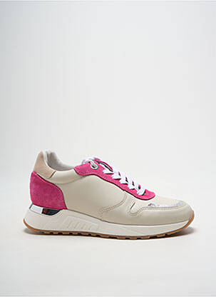 Baskets semelle amovible talon de 4 à 6cm rose HEINE femme