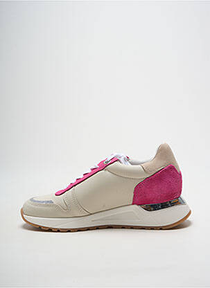 Baskets semelle amovible talon de 4 à 6cm rose HEINE femme
