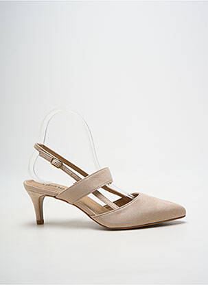 Escarpins fermeture boucle(s) talon de 7 à 9cm beige HEINE femme