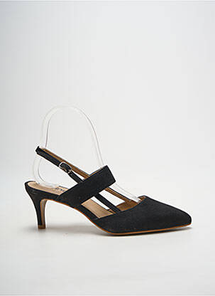 Escarpins fermeture boucle(s) talon de 7 à 9cm noir HEINE femme