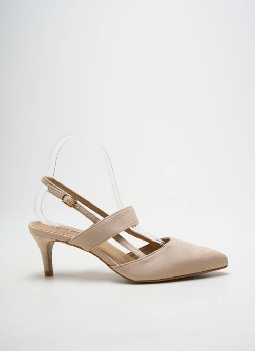 Escarpins fermeture boucle(s) talon de 7 à 9cm beige HEINE femme