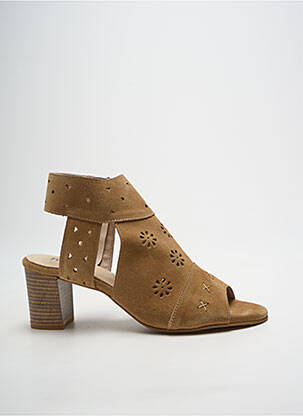 Bottines/boots nubuck talon de 4 à 6cm marron HEINE femme