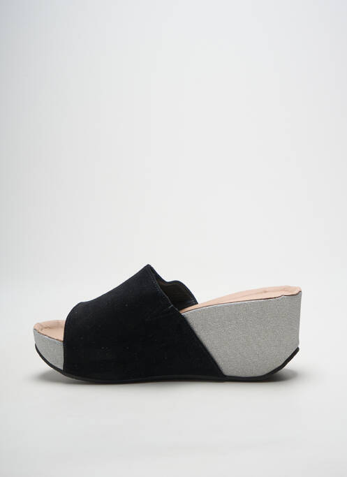 Mules/sabots talon compensé talon de 7 à 9cm argent ANDREA CONTI femme