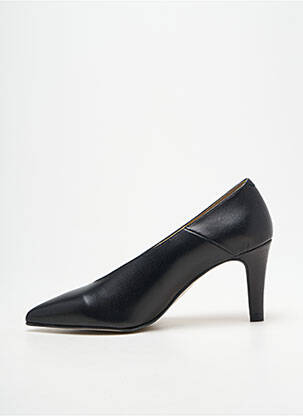 Escarpins bout pointu talon de 7 à 9cm noir HEINE femme