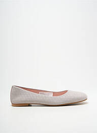 Ballerines tissage satiné talon plat jusqu'à 3cm gris HEINE femme