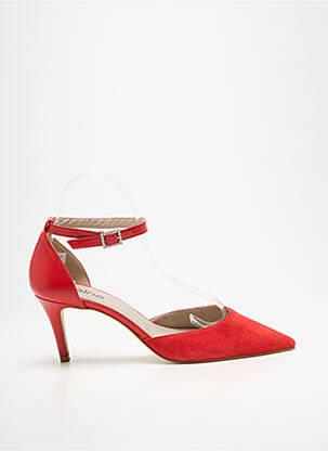 Escarpins type de semelle amortissante talon de 7 à 9cm rouge HEINE femme