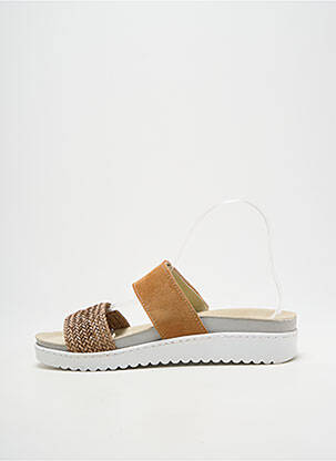 Mules/sabots bout ouvert talon plat jusqu'à 3cm marron MUBB femme