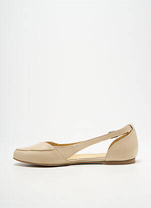 Sandales/nu pieds chiquet talon plat jusqu'à 3cm beige HEINE femme