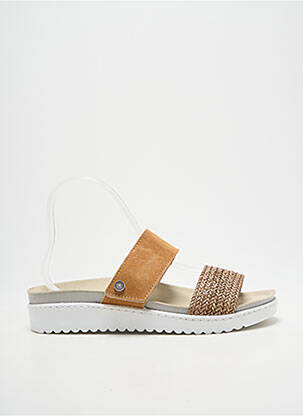 Mules/sabots bout ouvert talon plat jusqu'à 3cm marron MUBB femme