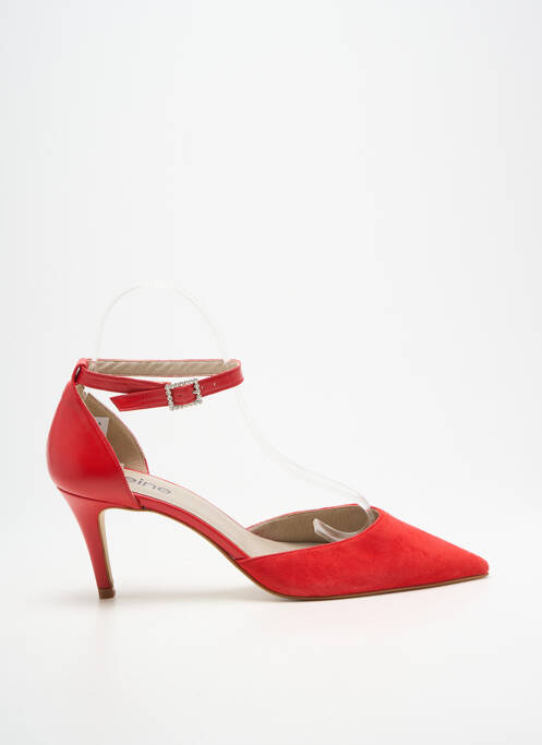 Escarpins type de semelle amortissante talon de 7 à 9cm rouge HEINE femme