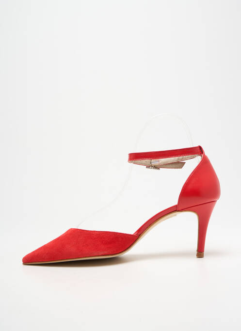 Escarpins type de semelle amortissante talon de 7 à 9cm rouge HEINE femme