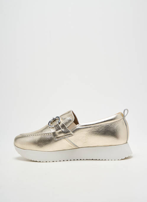 Mocassins tissage satiné talon plat jusqu'à 3cm or HEINE femme