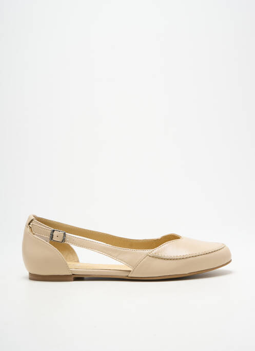 Sandales/nu pieds chiquet talon plat jusqu'à 3cm beige HEINE femme
