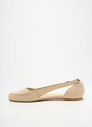 Sandales/nu pieds chiquet talon plat jusqu'à 3cm beige HEINE femme