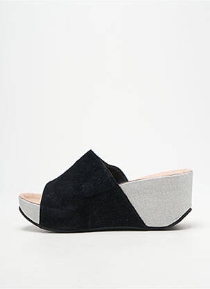 Mules/sabots bout ouvert talon de 7 à 9cm argent ANDREA CONTI femme