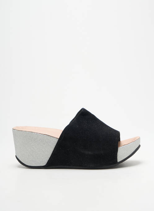 Mules/sabots talon compensé talon de 7 à 9cm argent ANDREA CONTI femme