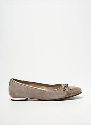Ballerines type de semelle amortissante talon plat jusqu'à 3cm marron HEINE femme