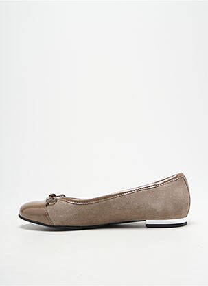 Ballerines type de semelle amortissante talon plat jusqu'à 3cm marron HEINE femme