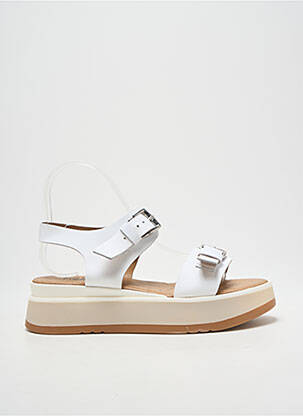 Sandales/nu pieds fermeture boucle(s) talon de 4 à 6cm blanc HEINE femme