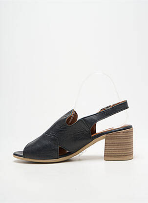 Sandales/nu pieds tissage satiné talon de 4 à 6cm noir ANDREA CONTI femme