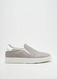 Slip ons semelle amovible talon plat jusqu'à 3cm gris HEINE femme