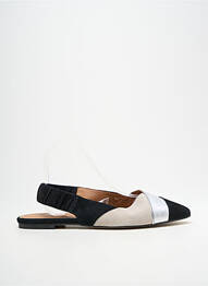 Sandales/nu pieds chiquet talon plat jusqu'à 3cm noir HEINE femme