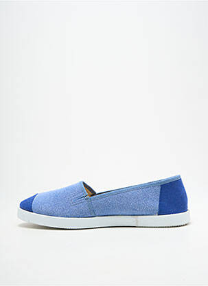 Espadrilles bout rond talon plat jusqu'à 3cm bleu HEINE femme