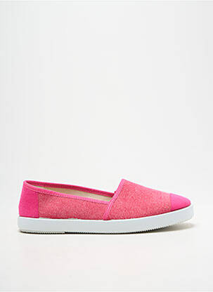 Espadrilles bout rond talon plat jusqu'à 3cm rose HEINE femme
