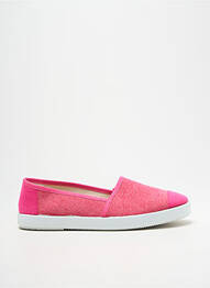 Espadrilles bout rond talon plat jusqu'à 3cm rose HEINE femme