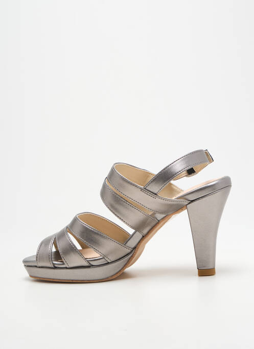 Sandales/nu pieds talon aiguille talon haut de 10cm et plus argent ANDREA CONTI femme