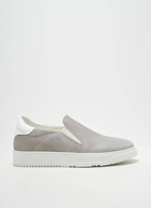 Slip ons semelle amovible talon plat jusqu'à 3cm gris HEINE femme
